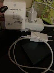 Кабель для iPhone Apple Lightning to USB и блок питания комплект 2 штук кабель зарядки для iPad IOS 1m и зарядный блок питания Apple Комплект PAVLYSH (PZ-04) фото від покупців 1