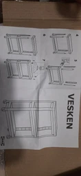 Візок IKEA ВЕСКЕН, білий, 54x18x71 см, 004.712.22 фото від покупців 1