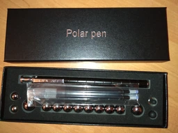 Набор магнитная ручка конструктор Polar Pen + стилус (Черная) (PP100B)