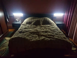 Ліжко з тумбочками Меблі-Сервіс Фієста 160 + ортопедичний внесок під матрац 160х200 Дуб апріл темний/Чорний фото від покупців 4