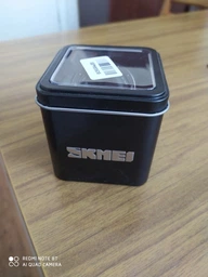 Мужские спортивные часы Skmei 1219 Черные с белым кантом фото от покупателей 2