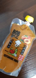Натуральное персиковое пюре Bob Snail 400г