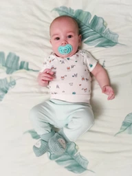 Пустышка силиконовая Lovi Folky Динамическая 3- 6 мес 2 шт (22/842boy) фото от покупателей 1