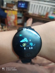 Фітнес трекер розумний смарт годинник UWatch 119 Plus з крокоміром. Колір чорний фото от покупателей 3