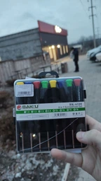 Набір викруток BAKKU BK-6108 (Torx T 3, T-4, T-5, Т-6, Хрест +1.2 мм, +1.5 мм, Шліц -1.5 мм), Box фото від покупців 3