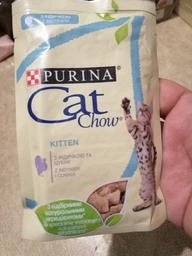 Вологий корм Purina Cat Chow для кошенят з індичкою та цукіні, ніжні шматочки в желе 78шт*85г фото від покупців 14