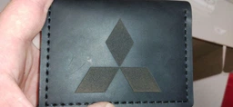 Портмоне - Обкладинка для автодокументів Anchor Stuff Mitsubishi (4 віконця для прав, ID паспорта, пропуску) - Чорний (nas150401-8) фото від покупців 4