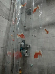 Шторка для ванної та душу Spirella Goldfish 180x200 см, PEVA (10.00097) фото від покупців 5