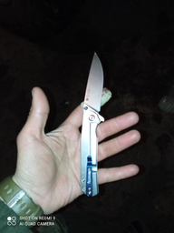 Нож складной Ruike P801-SF (длина: 200мм, лезвие: 86мм), серый фото от покупателей 1