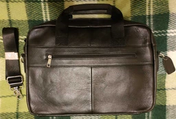 Сумка Vintage кожаная мужская черная большая для документов формата А4 на спине (bg146fash25) фото от покупателей 12