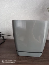 Горщик для квітів Form-Plastic Тоскана квадратний з підставкою 11 л 25 х 21 см Ясно-Зелений фото від покупців 5