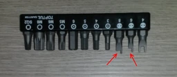 Набір біт для шуруповерта TOPTUL 1/4" 11од. GAAV1104 фото від покупців 1