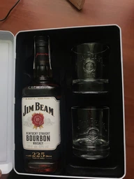 Виски Jim Beam White 4 года выдержки 0.7 л 40% + 2 бокала в железной коробке (5060045588715) фото от покупателей 12
