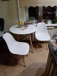 Комплект кухонной мебели Jumi White Cтол + 2 стула фото от покупателей 5