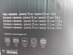 Набор посуды Ardesto Gemini Gourmet Varese 10пр (AR1910PS) фото от покупателей 12