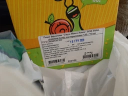 Упаковка фруктового пюре Bob Snail Смузи пастеризованное Манго-Кокос 120 г х 10 шт (4820219343660) фото от покупателей 2