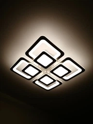 Світильник світлодіодний стельовий LUMINARIA LOOK RGB 120W 4S BLACK 220V IP20 з пультом ДУ фото от покупателей 13