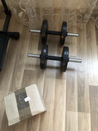 Гантели битумные Fit-On 2 x 18.5 кг фото от покупателей 1