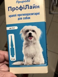 Капли ProVET Profiline инсектоакарицид для собак до 4 кг 4 пипетки по 0.5 мл (4823082431052) фото от покупателей 1