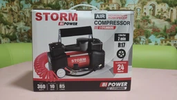 Автокомпрессор Storm Bi-Power двухпоршневый с зажимами АКБ 10 Атм 85 л/мин 360 Вт (20400) фото от покупателей 11