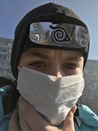 Пов'язка з аніме Naruto з металевою пластиною