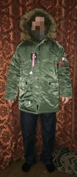 Парка Alpha Industries Slim Fit N-3B Parka 4XL Maroon/Orange фото від покупців 10