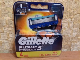 Змінні картриджі для гоління (леза) чоловічі Gillette Fusion5 ProGlide 4 шт (7702018085514)