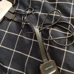 Переходник Vention Flat HDMI-VGA, 0.2 м со звуком и питанием (ACKBB) (43387608)