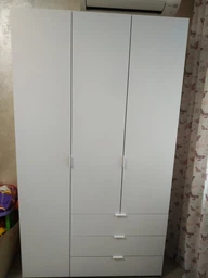 Шкаф для одежды Doros Гелар 3 ДСП 116.2х49.5х203.4 см Графит (80737074)