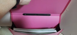 Папка - портфель Economix на застібці, фактура Вишиванка, синій (E31641-02) фото від покупців 3