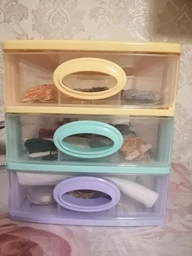 Комод-мини три секции Irak Plastik 27x19x20 см (5256kmd) фото от покупателей 1