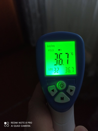 Безконтактний інфрачервоний термометр Non-contact DT 8809c Original Pro 32°C ~ 42,5°C для Тіла і Поверхонь з російської інструкцією Синій фото від покупців 3