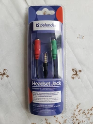 Переходник для гарнитуры Defender Headset Jack 2 x 3.5-мм jack (F) - 3.5-мм 4pin jack (M) (63012) фото от покупателей 1
