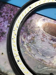 Кольцевая led лампа мощная светодиодная 26 см с держателем для смартфона и штативом 2,1 м фото от покупателей 2