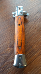 Выкидной нож стилет B-84, коричневый фото от покупателей 4