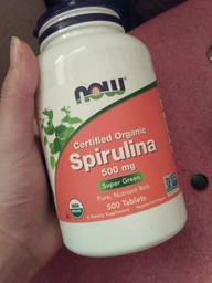 Натуральная добавка Now Spirulina 500 mg 100 tablet фото от покупателей 13