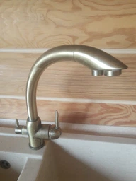 Смеситель для кухни под осмос Globus Lux GLLR-0777-3-Titanium фото от покупателей 1
