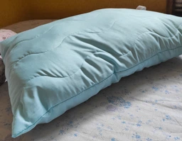 Подушка хлопковая MirSon №1625 Eco Light Blue 50х70 средняя (2200002647342) фото от покупателей 5