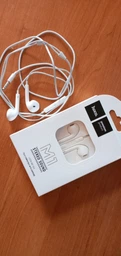 Навушники HOCO M1 Original Series Earphones (3.5 mm mini-Jack) з мікрофоном White фото від покупців 9