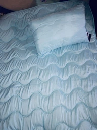 Набор антиаллергенный MirSon EcoSilk Супер Теплый №1662 Eco Light Blue (одеяло + подушки 50х70 среднии) (2200002654975) фото от покупателей 15