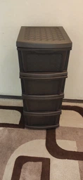 Пластиковий комод "R-plastic" (34 * 40 * 86см), коричневий фото від покупців 16