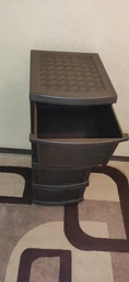 Пластиковий комод "R-plastic" (34 * 40 * 86см), коричневий фото від покупців 14