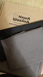 Комплект постельного белья Наша Швейка Бязь Чёрный и серый однотонный Евро 200х220 см фото от покупателей 12