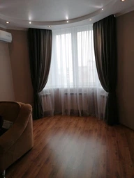 Комплект Декорин Диамант Дабл серые шторы 200x270 см 2 шт вуаль тюль 500х270 1 шт Серые с белым