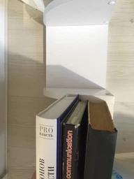 Полиця для книг, кутова полиця настінна VHRD 1224х200х200 мм Білий (MV-45_B) фото від покупців 6