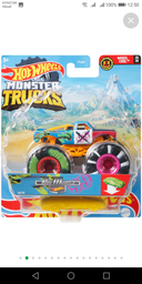Базовая коллекционная машинка-внедорожник Hot Wheels серии Monster Trucks 1:64, в ассортименте 1 шт (FYJ44) фото от покупателей 11