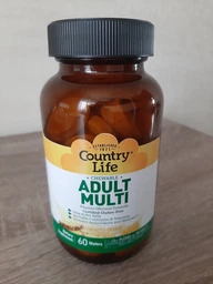 Жевательные поливитамины для взрослых Country Life "Adult Multi" со вкусом ананаса и апельсина (60 пастилок) фото от покупателей 2