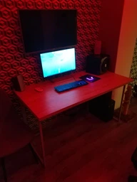 Компьютерный стол Ferrum-decor Ханна 75x100x70 серый ДСП Дуб Сонома 32мм фото от покупателей 1