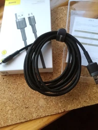 Кабель 2м USB - Micro USB Baseus Cafule Cable 1.5A Gray+Black|Кабель для зарядки та передачі даних CAMKLF-CG1 фото від покупців 13