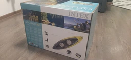Байдарка Intex 68307 Explorer K2 с веслами и насосом 312 х 91 см двухместная надувная каяк фото от покупателей 2